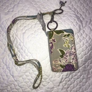 Vera Bradley Card Holder with Lanyard